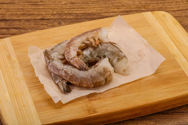 Raw Tiger Prawn Heap Cooking — Stock Photo, Image