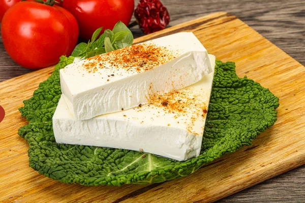 Feta Greca Formaggio Morbido Insalata — Foto Stock