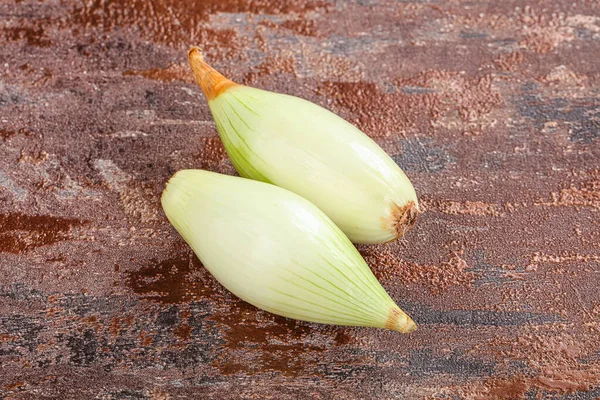 Cebolla Chalota Madura Sabrosa Para Cocinar — Foto de Stock