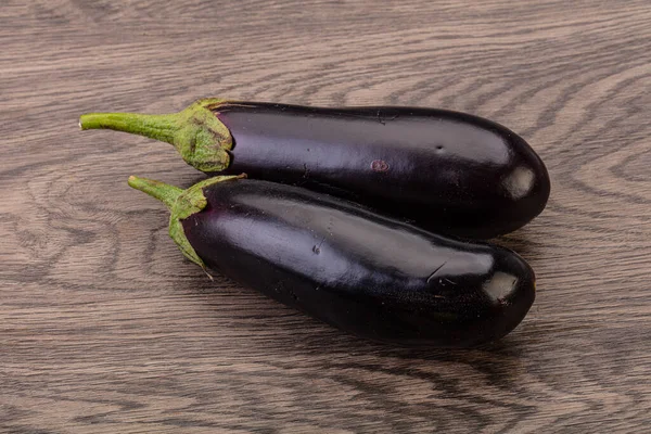 Two Ripe Raw Eggplant Isolated Cooking — Stock Photo, Image