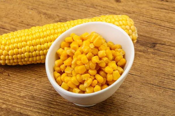 Sweet Yellow Corn Grain Bowl — Stock Photo, Image