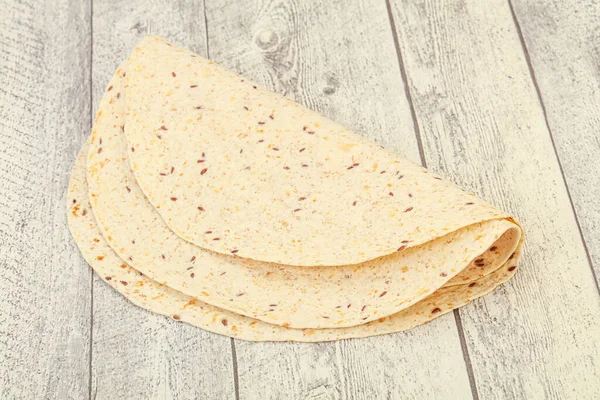 Mexikanska Köket Tortilla Tjockt Bröd Med Flingor — Stockfoto