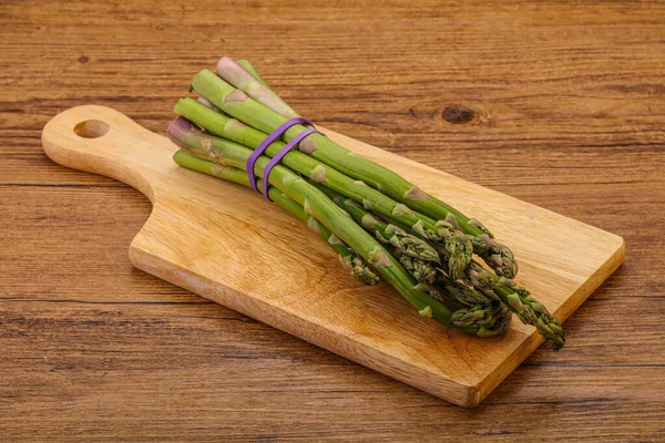 Vegan Cuisine Raw Asparagus Heap Cooking — Stock Photo, Image