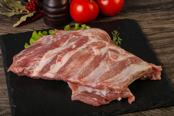 生の豚カルビ肉料理 — ストック写真