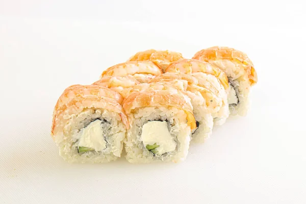 Japanse Traditionele Roll Met Garnalen Nori — Stockfoto