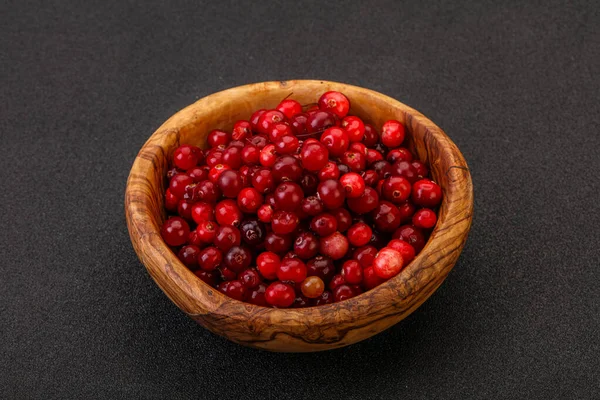 Sweet Tasty Organic Cranberry Bowl — Stock Photo, Image