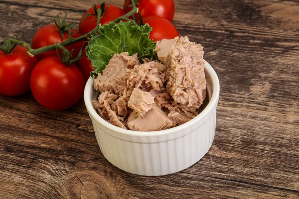 Sabroso Filete Atún Enlatado Bowl — Foto de Stock