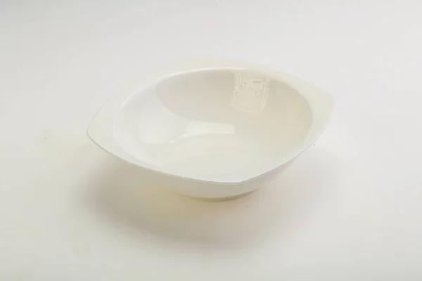 White Proclean Bowl Serving Isolated — Stock Photo, Image