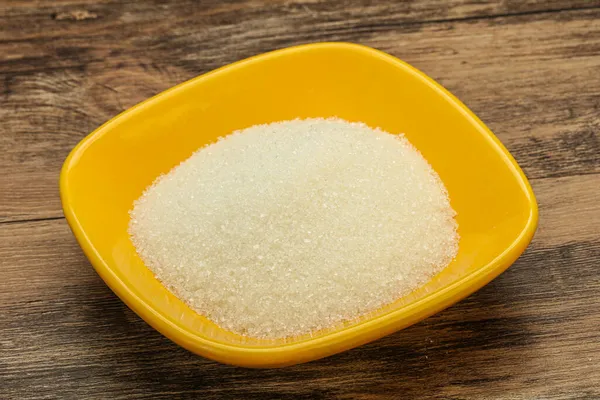 Azúcar Dulce Blanco Bowl —  Fotos de Stock