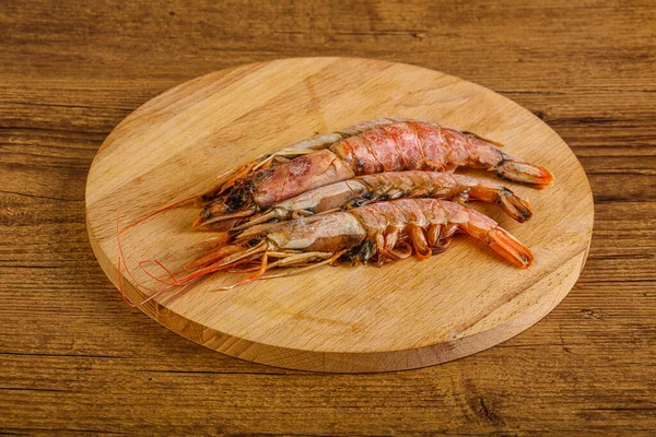 Lezzetli büyük Langoustine deniz ürünleri.