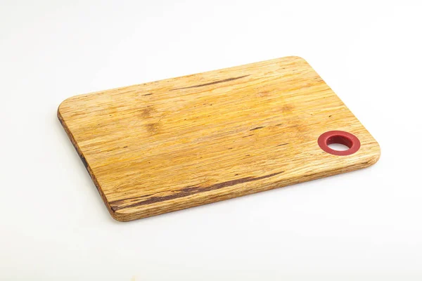Holzbrett Für Küche Isolierten Hintergrund — Stockfoto
