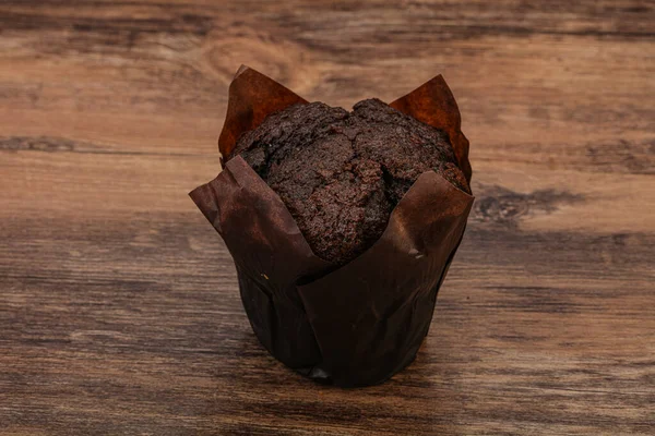 Smaklig Söt Choklad Muffin Snack Bageri — Stockfoto