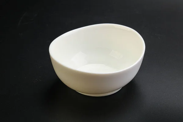 White Proclean Bowl Serving Black — Stock Photo, Image