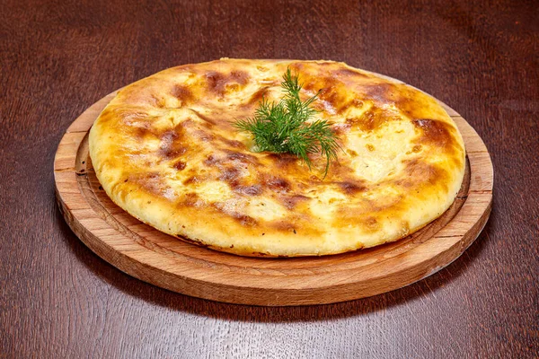 Грузинский Традиционный Пекарский Хачапури Сыром — стоковое фото