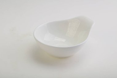 İzole edilmiş servis için beyaz leke kasesi