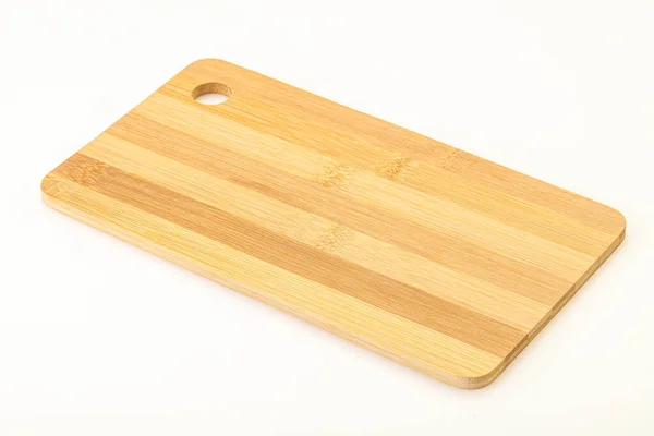 Placa Madeira Bambu Para Utensílios Cozinha — Fotografia de Stock