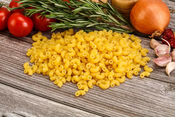 Pasta Cruda Grano Italiano Chifferi Rigati Cottura — Foto Stock