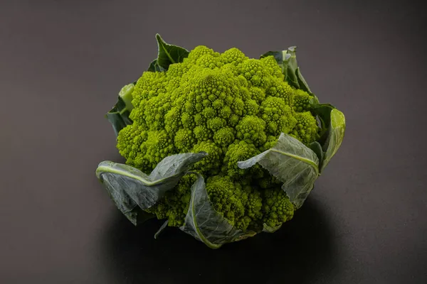 Chutné Vegan Organické Potraviny Romanesco Zelí — Stock fotografie