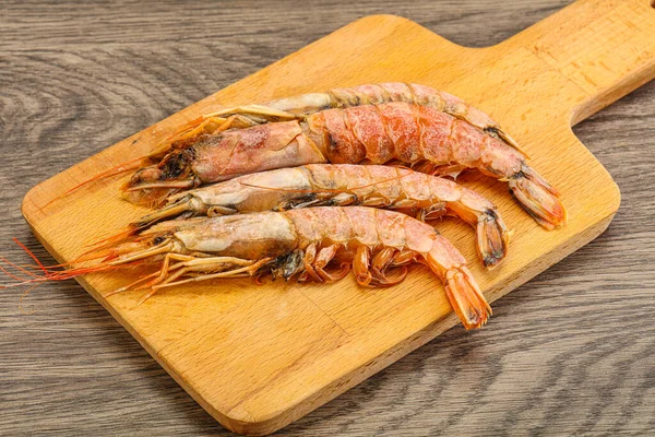 Tasty Big Langoustine Seafood Board — Stock Photo, Image