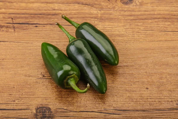 Groene Rauwe Pittige Jalapeno Peper Hoop — Stockfoto