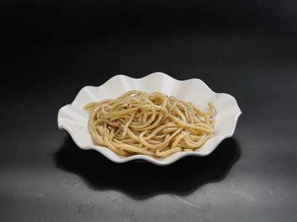 Gustosi Spaghetti Fatti Casa Nella Ciotola — Foto Stock