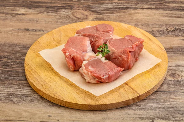 Filete Lomo Cerdo Crudo Para Cocinar — Foto de Stock