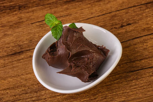 Chocoladepasta Met Nazelnootpasta — Stockfoto