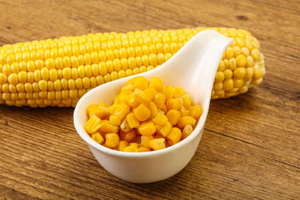 Sweet Yellow Corn Grain Bowl — Stock Photo, Image