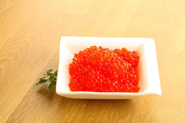 Caviar Rojo Ruso Tazón — Foto de Stock