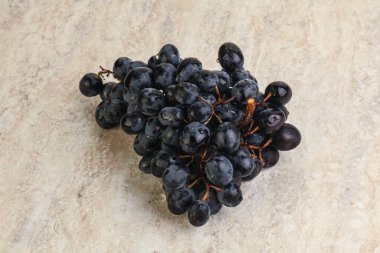 Arka planda izole edilmiş mor üzüm dalı