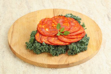 İtalyan domuz eti dilimlenmiş sosis - Chorizo