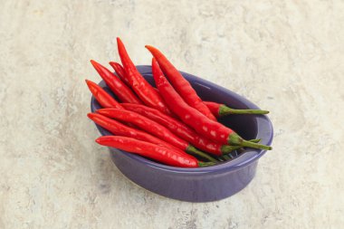 Acı ve baharatlı kırmızı biber.