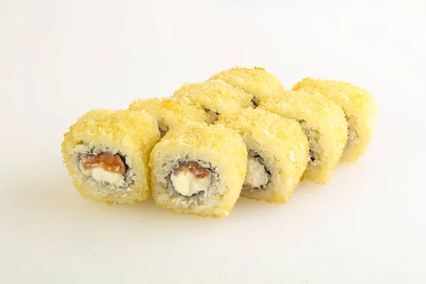 Cocina Japonesa Tempura Roll Con Pescado — Foto de Stock