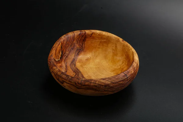 Wooden Empty Bowl Kitchen Isolated — Stock Photo, Image