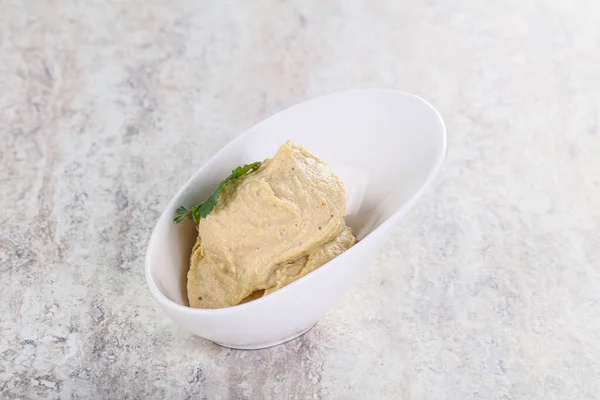 Cuisine Végétalienne Hummus Juif Traditionnel Huile Olive — Photo
