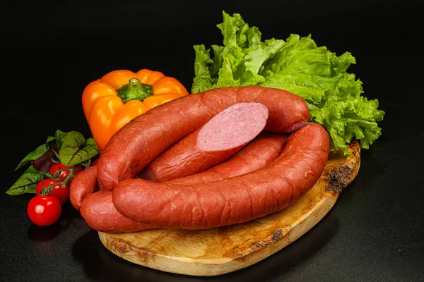 Embutidos Carne Natural Con Carne Picada Embutidos — Foto de Stock