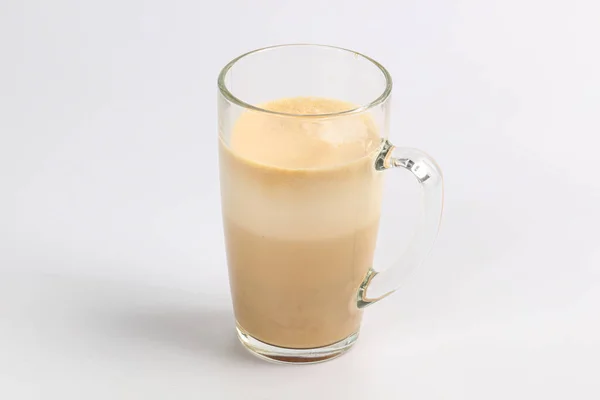 Гаряча Солодка Латте Кава Молоком — стокове фото