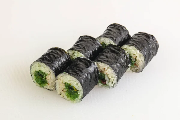 Japanse Traditionele Roll Maki Met Chuka — Stockfoto