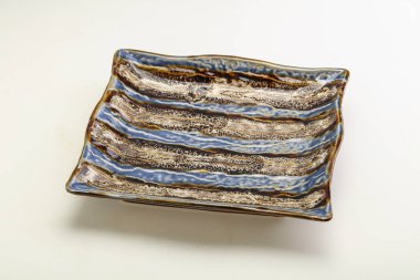 Mutfak için boş renk tabağı izole edildi