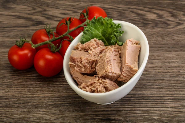 Sabroso Filete Atún Enlatado Bowl — Foto de Stock