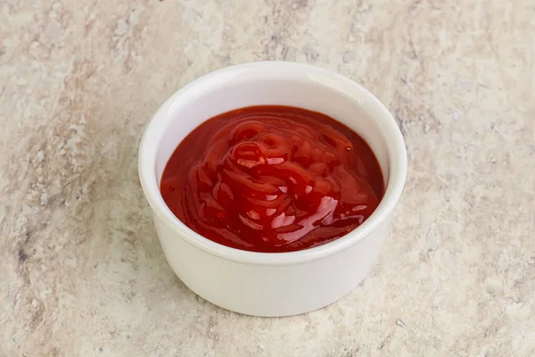 Salsa Sriracha Piccante Piccante Nella Ciotola — Foto Stock