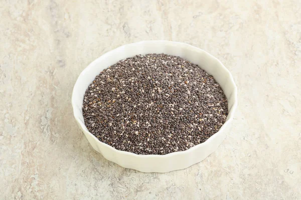 Chia Seeds Bowl Cooking — Stock Photo, Image