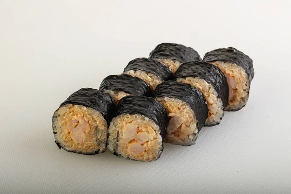 Rollo Tradicional Japonés Con Gambas Nori — Foto de Stock