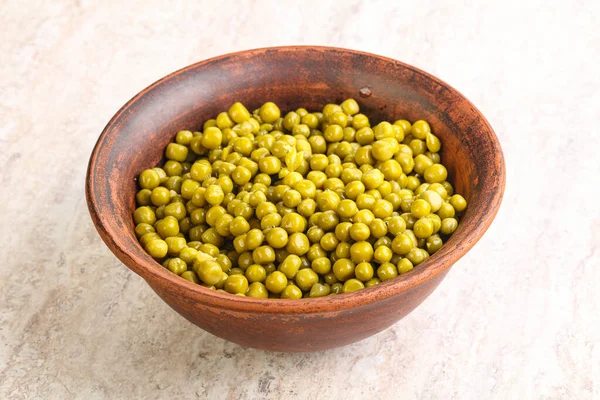 Guisantes Verdes Jóvenes Marinados Tazón — Foto de Stock