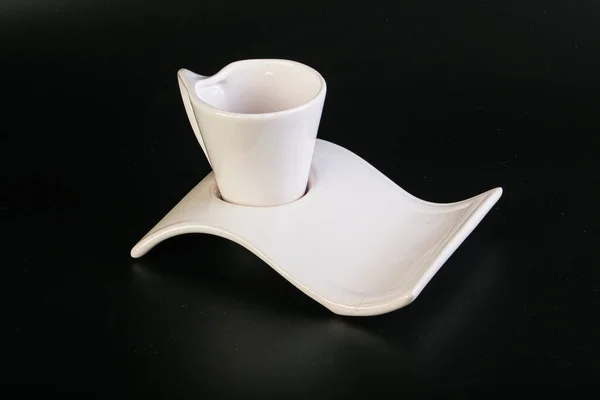 Tazza Vuota Caffè Isolato — Foto Stock