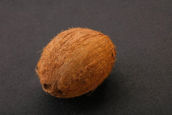 Tropisch Bruine Kokosnoot Achtergrond Geïsoleerd — Stockfoto