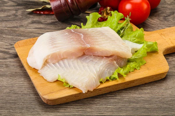 Ikan Fillet Pangasius Mentah Untuk Dimasak — Stok Foto