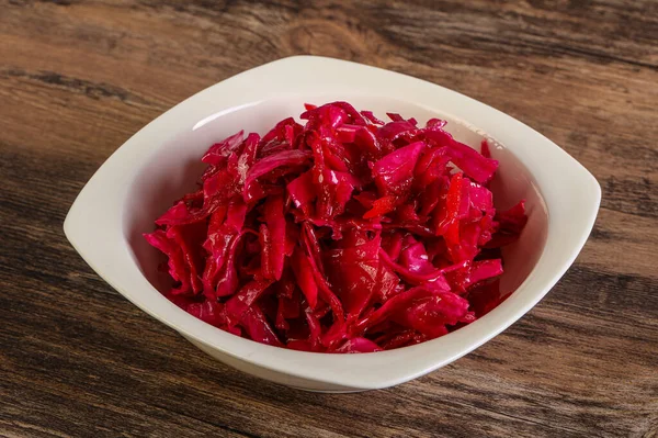 Marinated Red Cabbage Beetroot Bowl — Stock Photo, Image