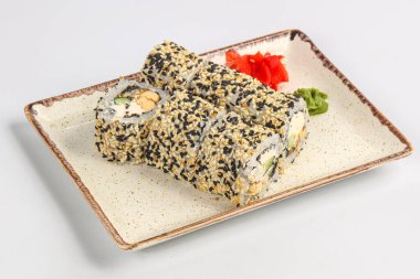 Japon suşisi, yılan balığı ve peynirli.