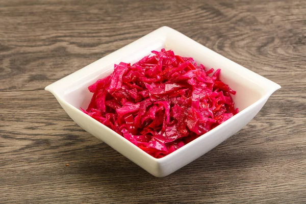 Marinated Red Cabbage Beetroot Bowl — Stock Photo, Image